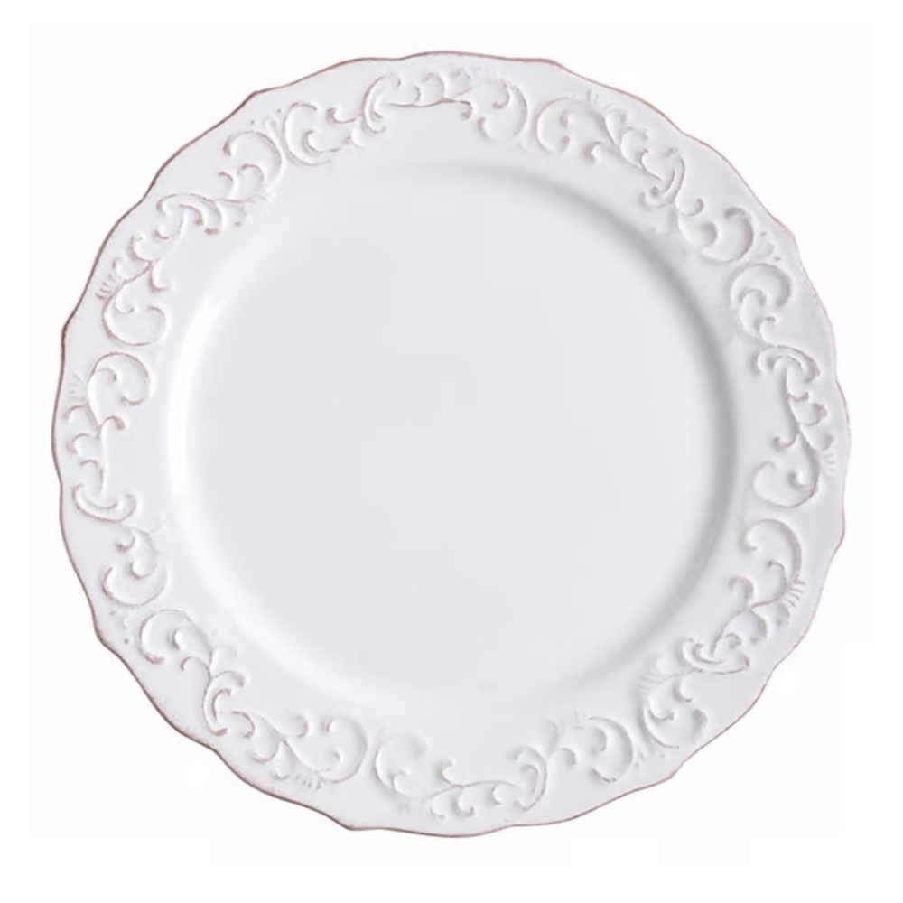 Pair of Pier One Antique Scroll Salad Plates